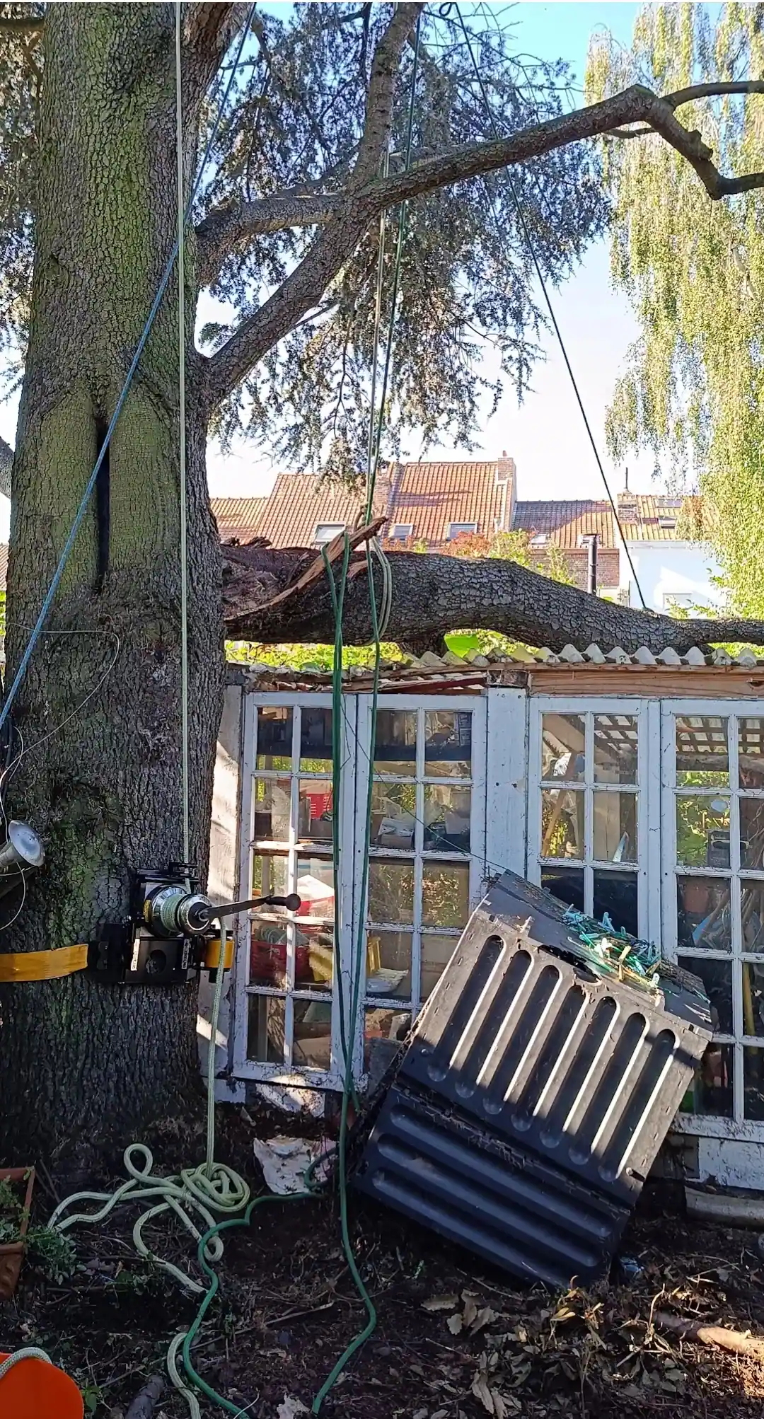 Chantier d'urgence à Hellemmes.